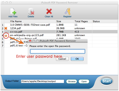 password for pdf mac