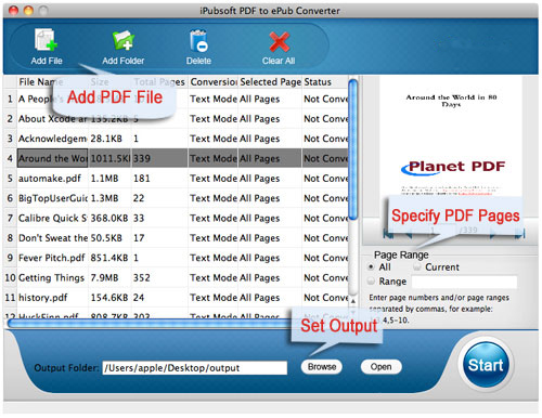 how to convert pdf to epub on mac